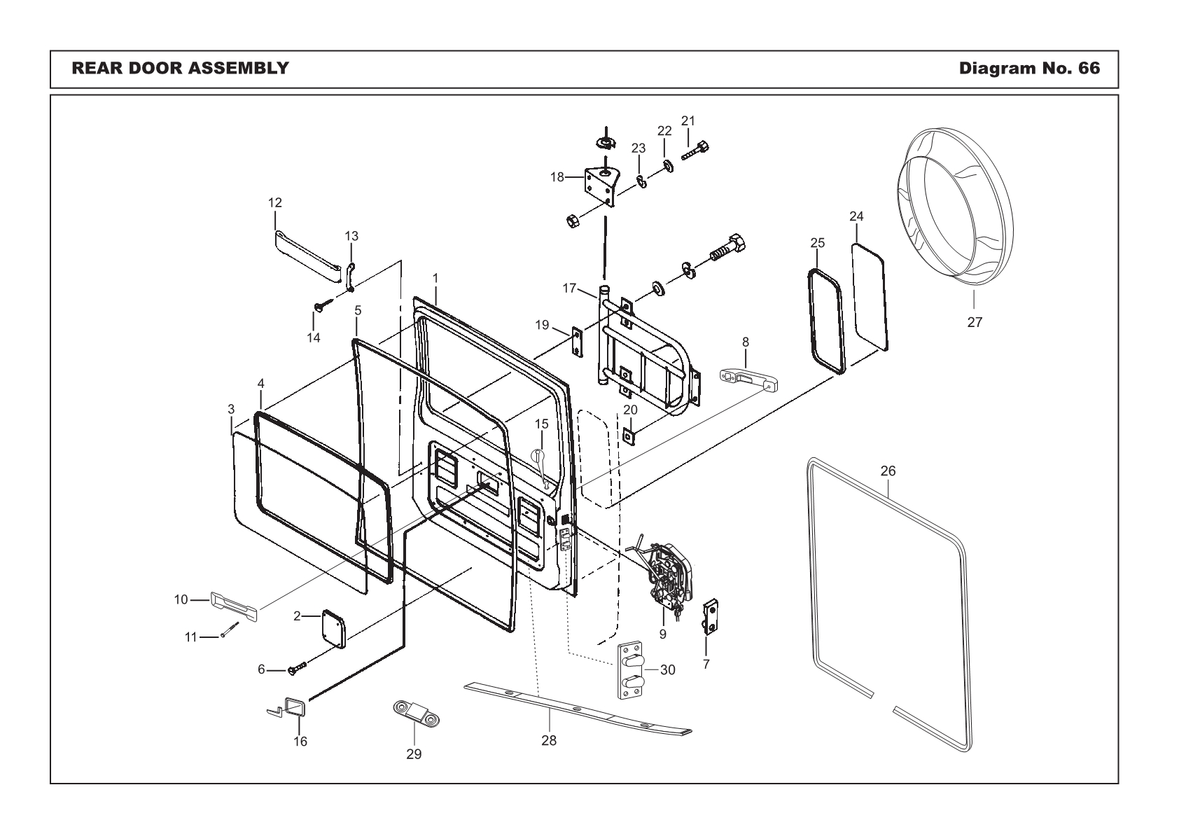 Guniune Spare Parts For Body Rear Door Assembly Online From Autojunction